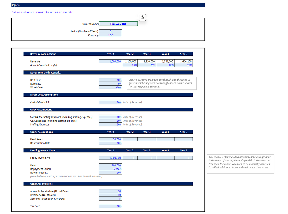 Startup Valuation Template (Excel)
